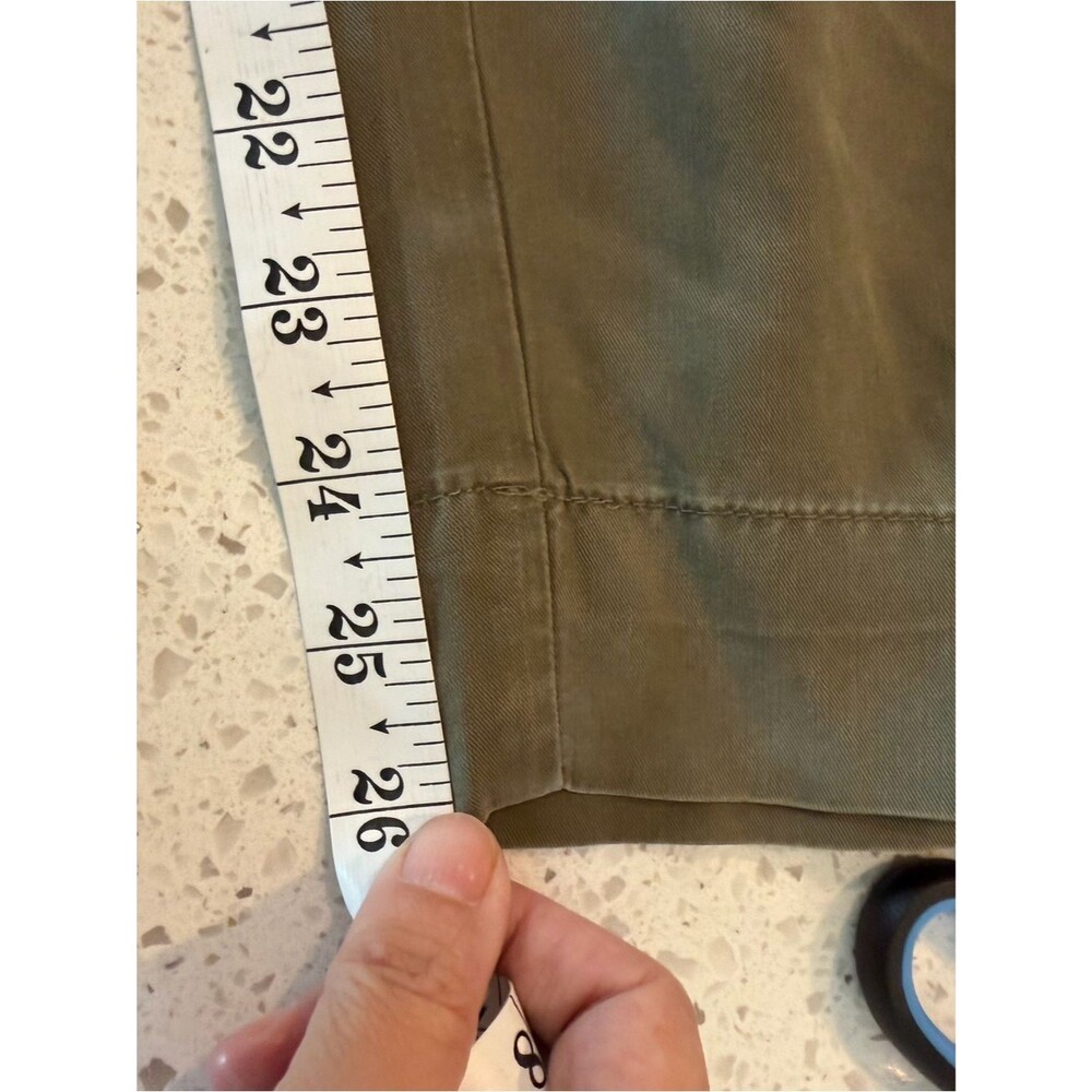 Everlane Women's Tencel Utility Pant in Olive Elastic Waist S - Picture 3 of 7